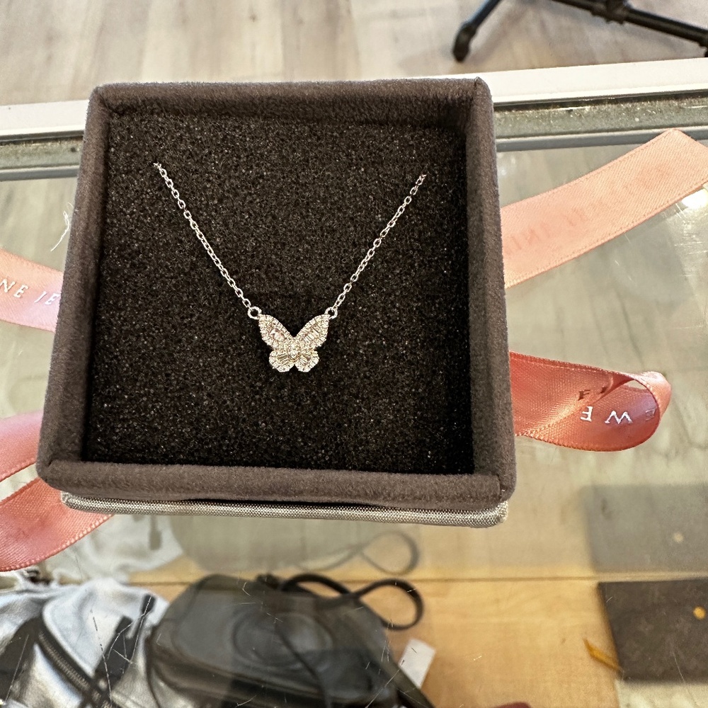 Diamond Butterfly Pendant
